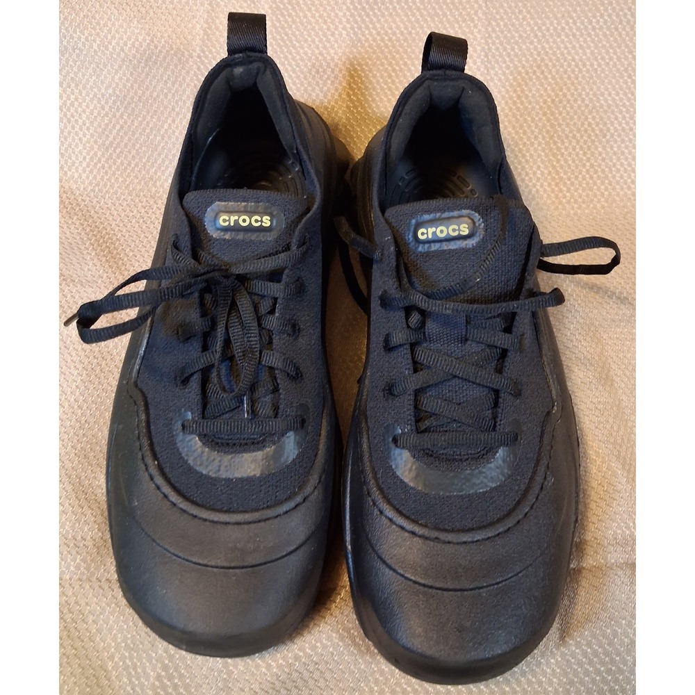 Crocs Echo Surge Sneakers Black, Men 8, Women 10, Low Top 210079-001